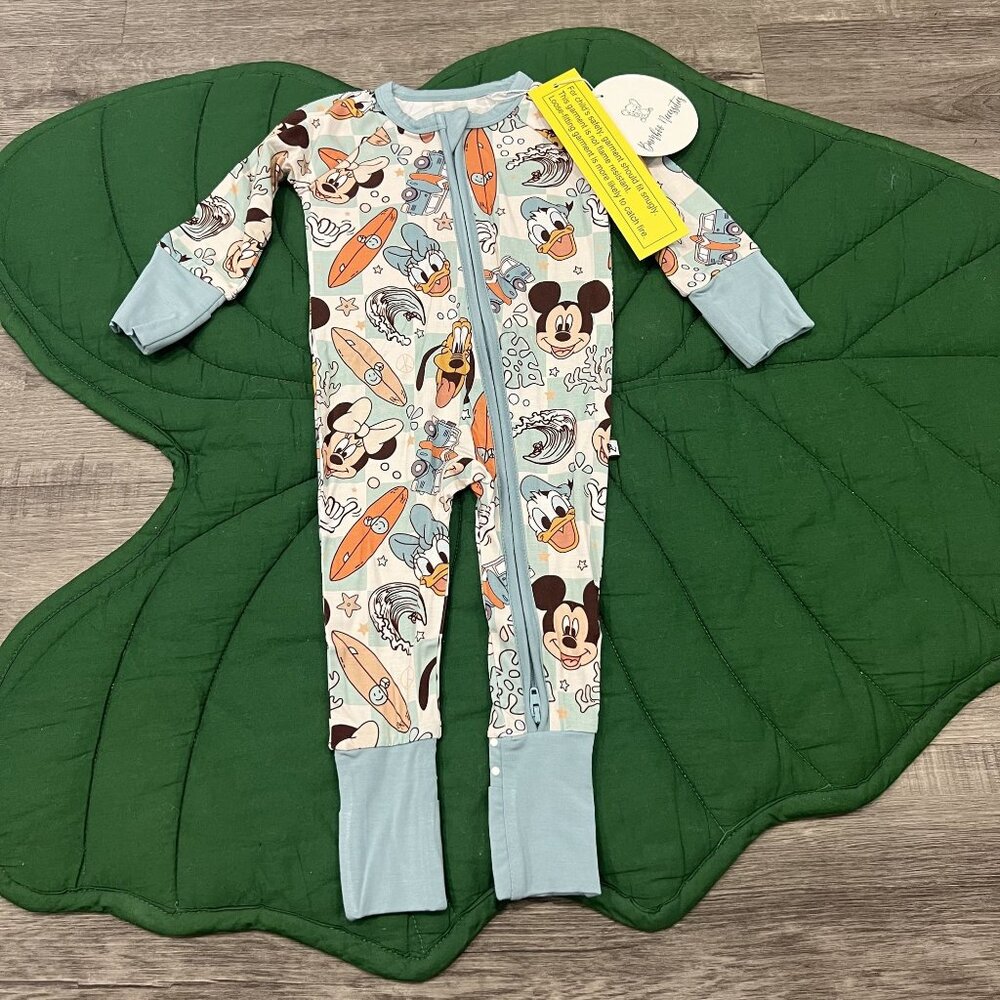 Bamboo Necessities 0-3M Magical Summer Zipper Convertible Footie